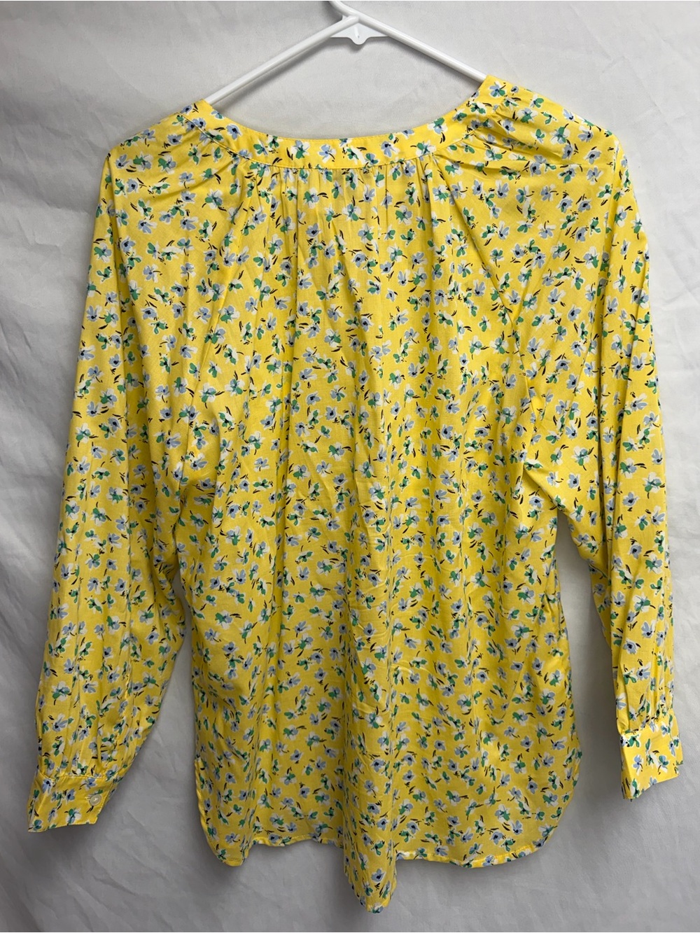 Ann Taylor Yellow Floral Peasant Blouse - Picture 4 of 4